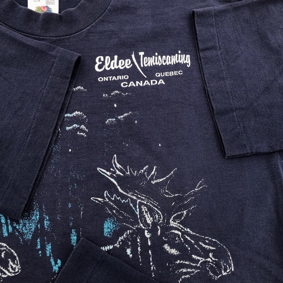 Vintage moose wildlife / nature t shirt fits M - Picture 3 of 5